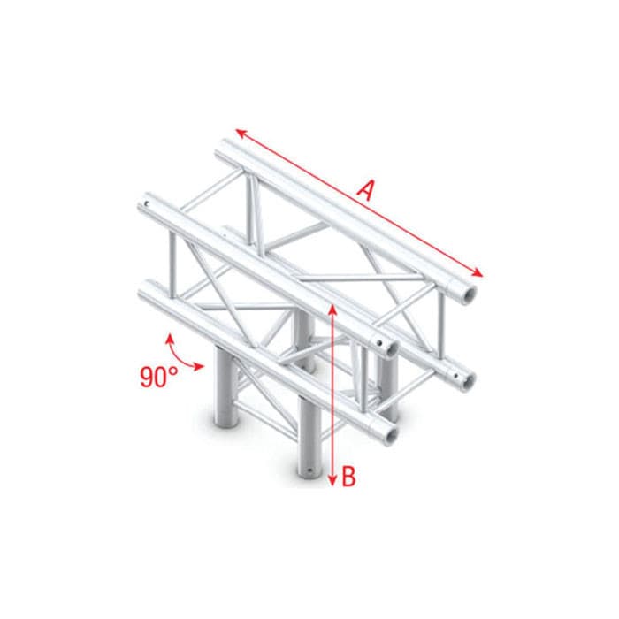 Milos - Quad - QTF C017 Truss [T-Stuk, Zilver]