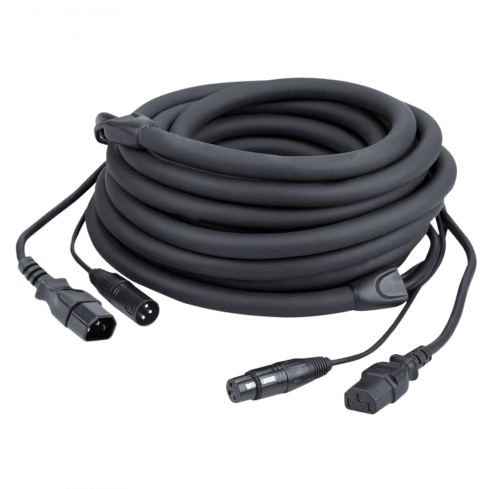 Hybrid - IEC + DMX 3p 1.5m [Oranje] huren — Truss bij DAE Productions