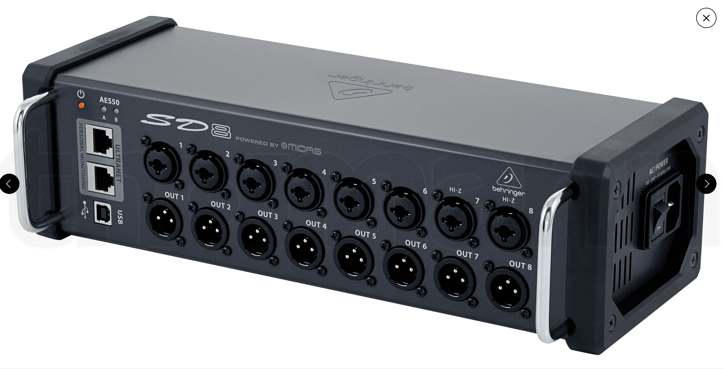 Behringer - SD8 Stagebox huren — Mixers bij DAE Productions