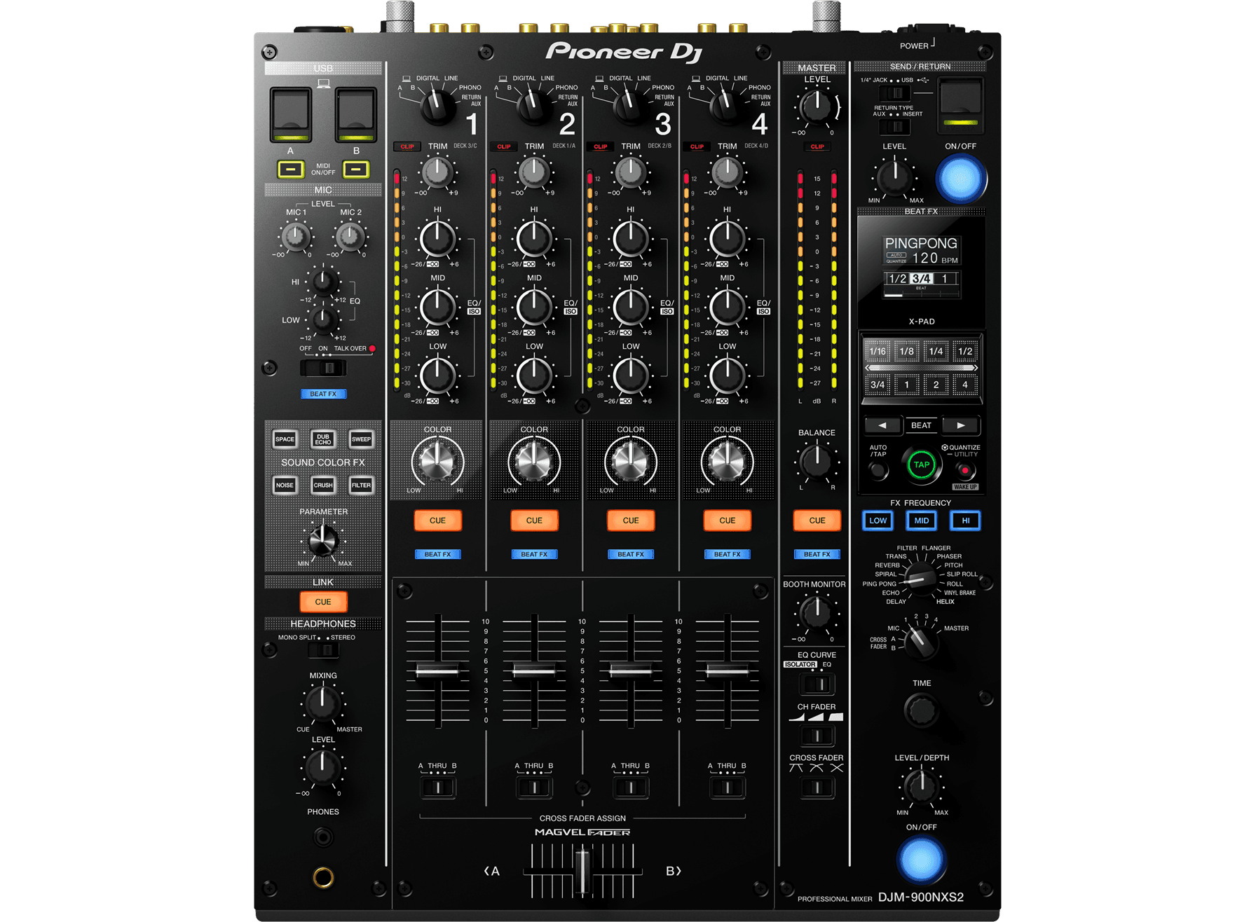 Pioneer DJ - DJM-900NXS2 DJ-Mengpaneel huren — DJ bij DAE Productions