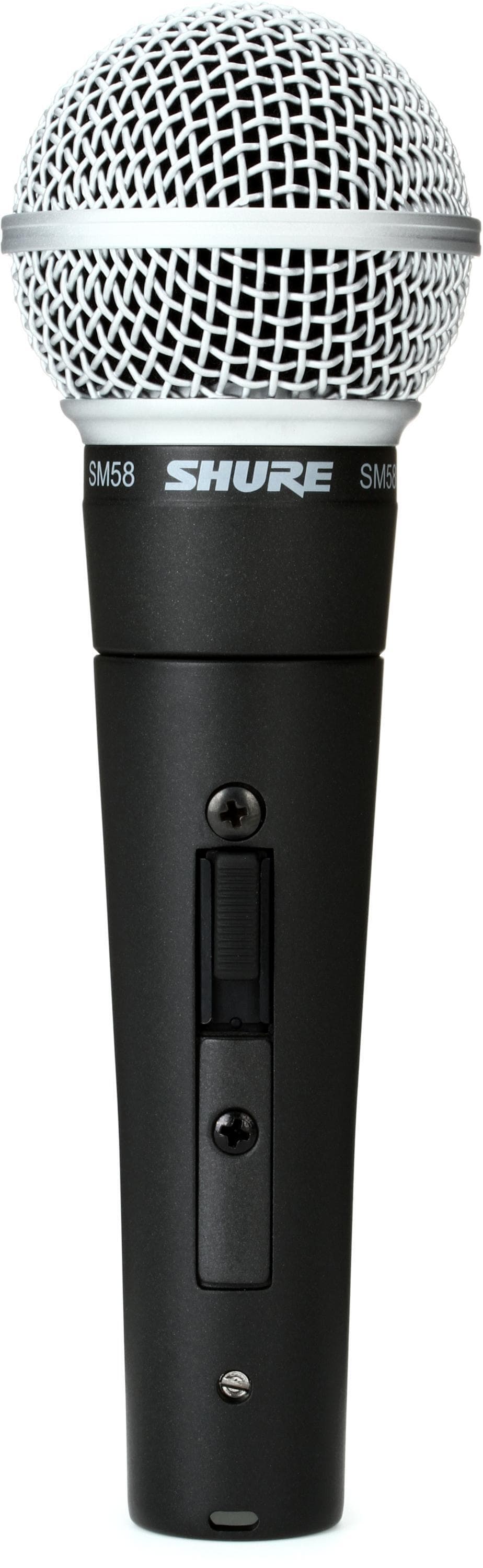 Shure - SM58S Zangmicrofoon (Dynamisch, met Schakelaar) huren — Bedraad bij DAE Productions