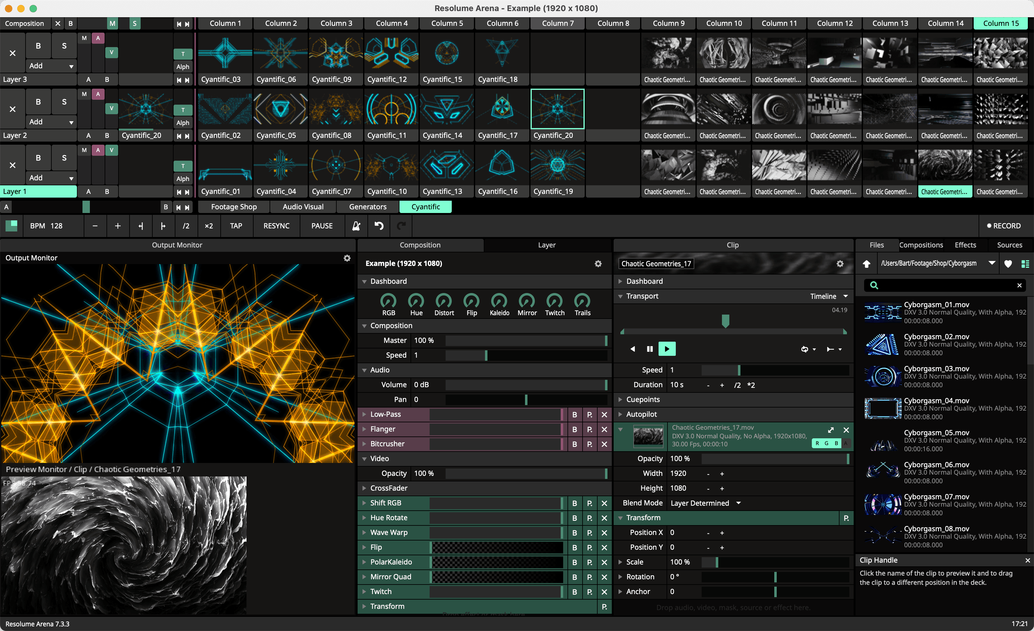 Resolume huren — Software bij DAE Productions