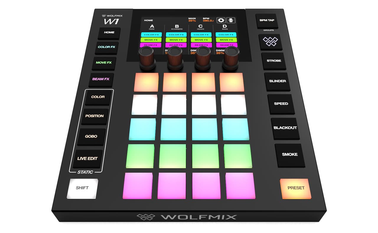 Wolfmix - W1 DMX Controller MK2 huren — Control bij DAE Productions